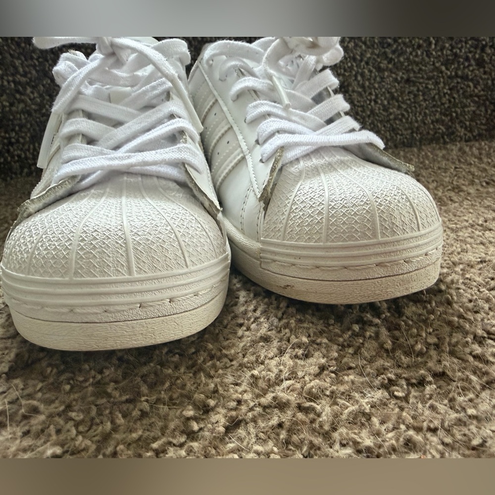 ADIDAS Superstar white sneakers Men Size US 7 - Picture 4 of 7
